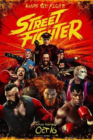 Affiche officielle du film Street Fighter, sortie annoncée le 16 octobre